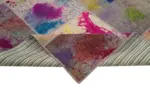 Patchwork Multi Pamuk Üzerine Yün El Dokuma Kilim-307x407 - Görsel 6