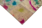 Patchwork Multi Pamuk Üzerine Yün El Dokuma Kilim-251x348 - Görsel 4