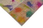 Patchwork Multi Pamuk Üzerine Yün El Dokuma Kilim-248x352 - Görsel 4
