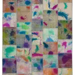 Patchwork Multi Pamuk Üzerine Yün El Dokuma Kilim-251x351