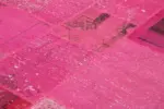 Patchwork Pembe Pamuk Üzerine Yün El Dokuma Kilim-250x302 - Görsel 5