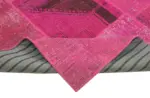 Patchwork Pembe Pamuk Üzerine Yün El Dokuma Kilim-250x302 - Görsel 6