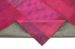 Patchwork Pembe Pamuk Üzerine Yün El Dokuma Kilim-254x350 - Görsel 6
