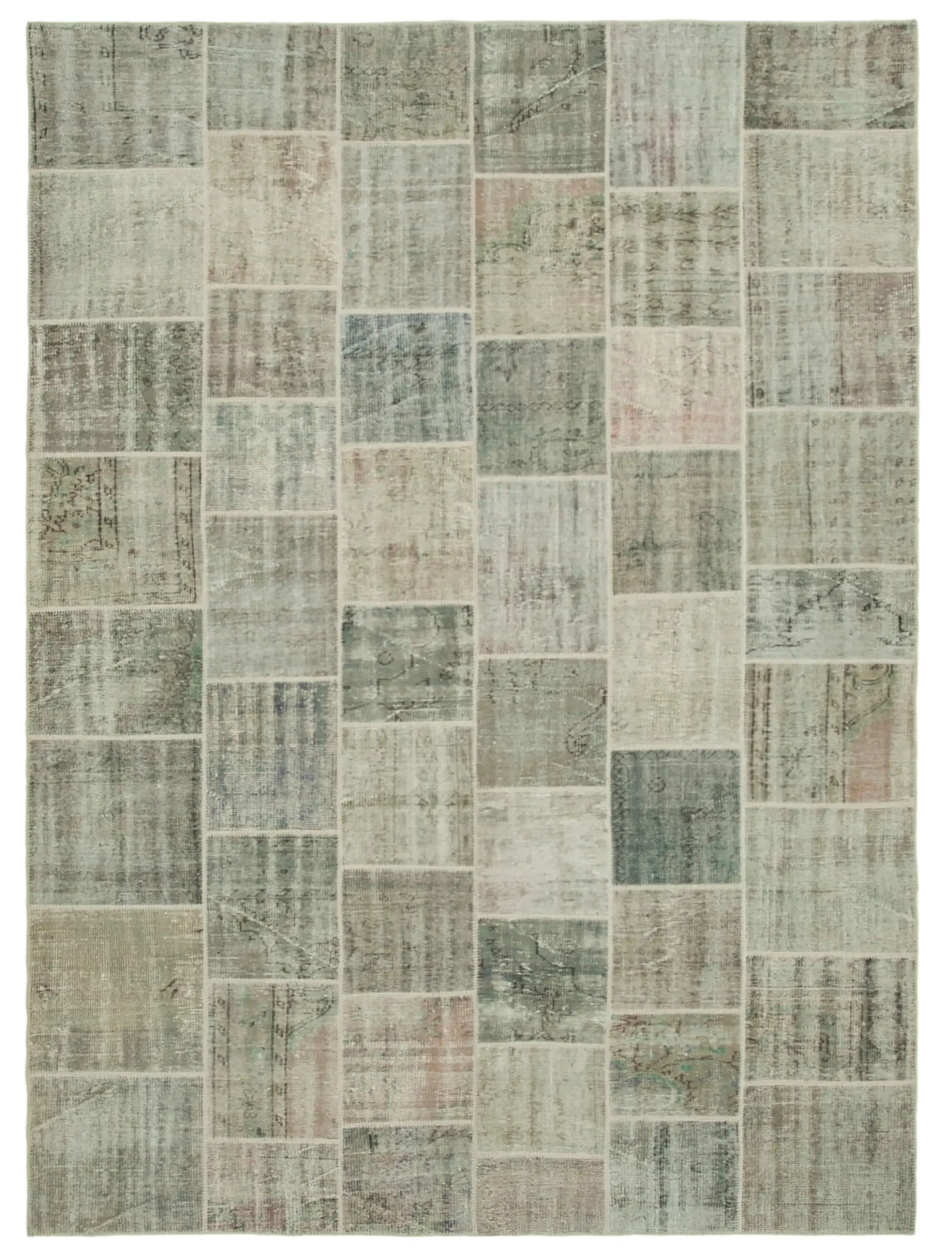 Rc_20016_0_Grey_Patchwork_Rugs Patchwork Gri Pamuk Üzerine Yün El Dokuma Kilim-256x348 - Görsel 1