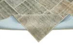 Patchwork Gri Pamuk Üzerine Yün El Dokuma Kilim-256x348 - Görsel 6