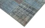 Patchwork Mavi Pamuk Üzerine Yün El Dokuma Kilim-253x354 - Görsel 4