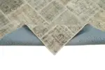 Patchwork Gri Pamuk Üzerine Yün El Dokuma Kilim-172x236 - Görsel 6