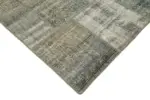 Patchwork Gri Pamuk Üzerine Yün El Dokuma Kilim-176x246 - Görsel 4