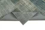 Patchwork Gri Pamuk Üzerine Yün El Dokuma Kilim-170x239 - Görsel 6