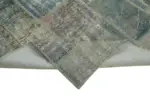 Patchwork Mavi Pamuk Üzerine Yün El Dokuma Kilim-174x243 - Görsel 6