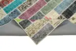 Patchwork Multi Pamuk Üzerine Yün El Dokuma Kilim-173x231 - Görsel 6