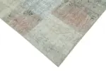 Patchwork Mavi Pamuk Üzerine Yün El Dokuma Kilim-171x241 - Görsel 4