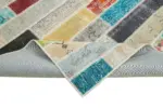 Patchwork Multi Pamuk Üzerine Yün El Dokuma Kilim-170x237 - Görsel 6