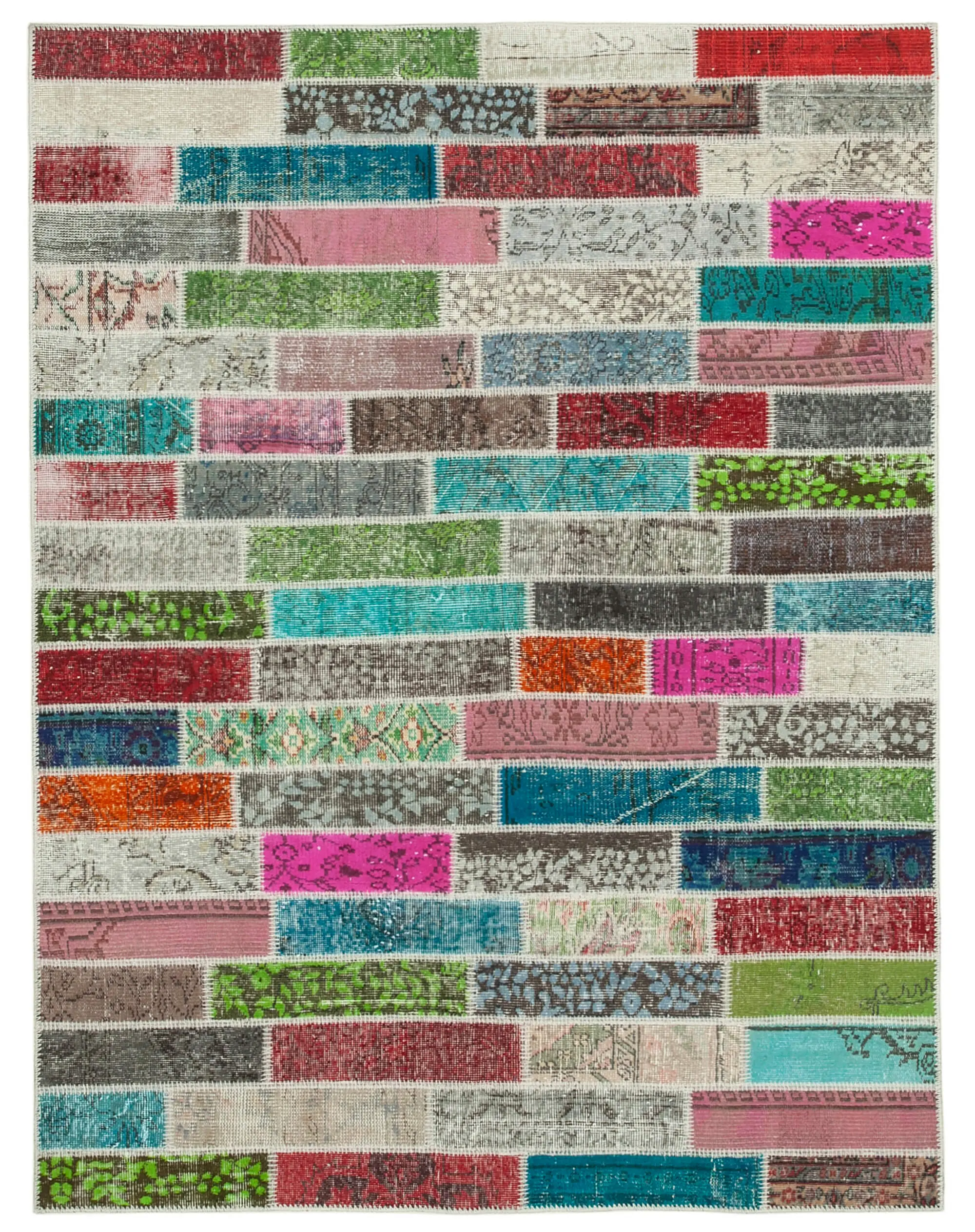 Rc_20953_0_Multicolor_Patchwork_Rugs Patchwork Multi Pamuk Üzerine Yün El Dokuma Kilim-173x228 - Görsel 1