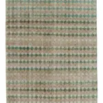 Damalı Modern Dizayn Geometrik Multi Renk Pamuk Üstü Yün El Dokuma Halı-155x253