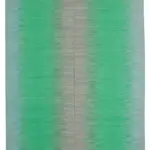 Gümgüm Modern Yeşil Pamuk Üstü Yün El Dokuma Kilim-365x487