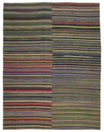 Gümgüm Modern Multi Pamuk Üstü Yün El Dokuma Kilim-363x475