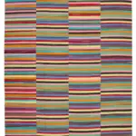 Gümgüm Modern Multi Pamuk Üstü Yün El Dokuma Kilim-296x389