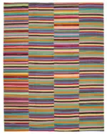 Gümgüm Modern Multi Pamuk Üstü Yün El Dokuma Kilim-296x389