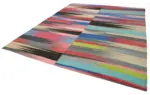 Gümgüm Modern Multi Pamuk Üstü Yün El Dokuma Kilim-298x360 - Görsel 3