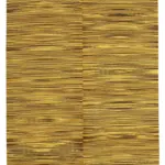 Gümgüm Modern Sarı Pamuk Üstü Yün El Dokuma Kilim-210x368