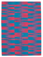 Gümgüm Modern Multi Pamuk Üstü Yün El Dokuma Kilim-204x280