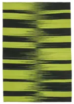 Gümgüm Modern Yeşil Pamuk Üstü Yün El Dokuma Kilim-180x264