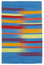 Gümgüm Modern Multi Pamuk Üstü Yün El Dokuma Kilim-181x279