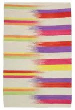 Gümgüm Modern Multi Pamuk Üstü Yün El Dokuma Kilim-181x279