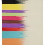 Gümgüm Modern Multi Pamuk Üstü Yün El Dokuma Kilim-180x262