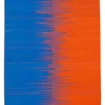 Gümgüm Modern Mavi Pamuk Üstü Yün El Dokuma Kilim-178x265