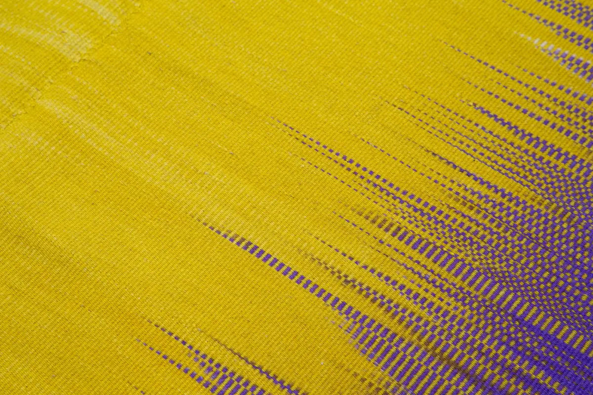 Gümgüm Modern Mor Pamuk Üstü Yün El Dokuma Kilim-200x281 - Görsel 5