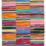 Gümgüm Modern Multi Pamuk Üstü Yün El Dokuma Kilim-209x301