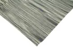 Gümgüm Modern Gri Pamuk Üstü Yün El Dokuma Kilim-205x290 - Görsel 4