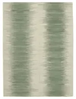 Gümgüm Modern Yeşil Pamuk Üstü Yün El Dokuma Kilim-202x276