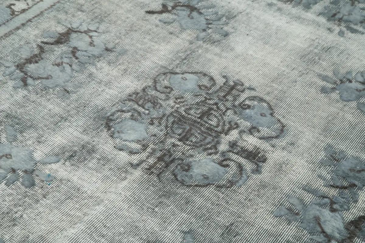 Oyma Gri Pamuk Üzerine Yün El Dokuma Kilim-172x264 - Görsel 5