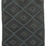 Cıcım Eskitme Mavi Renk Keçi Kılı El Dokuma Kilim-210x303
