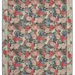 Needlepoint Bej Pamuk Üzerine Yün El Dokuma Halı-304x423