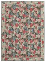 Needlepoint Bej Pamuk Üzerine Yün El Dokuma Halı-304x423