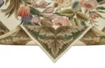 Needlepoint Bej Pamuk Üzerine Yün El Dokuma Halı-241x304 - Görsel 6