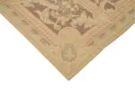 Needlepoint Bej Pamuk Üzerine Yün El Dokuma Halı-238x290 - Görsel 4