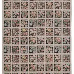 Needlepoint Mor Pamuk Üzerine Yün El Dokuma Halı-231x300