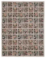 Needlepoint Mor Pamuk Üzerine Yün El Dokuma Halı-231x300