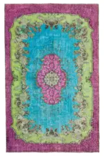 Oyma Multi Pamuk Üzerine Yün El Dokuma Kilim-198x315