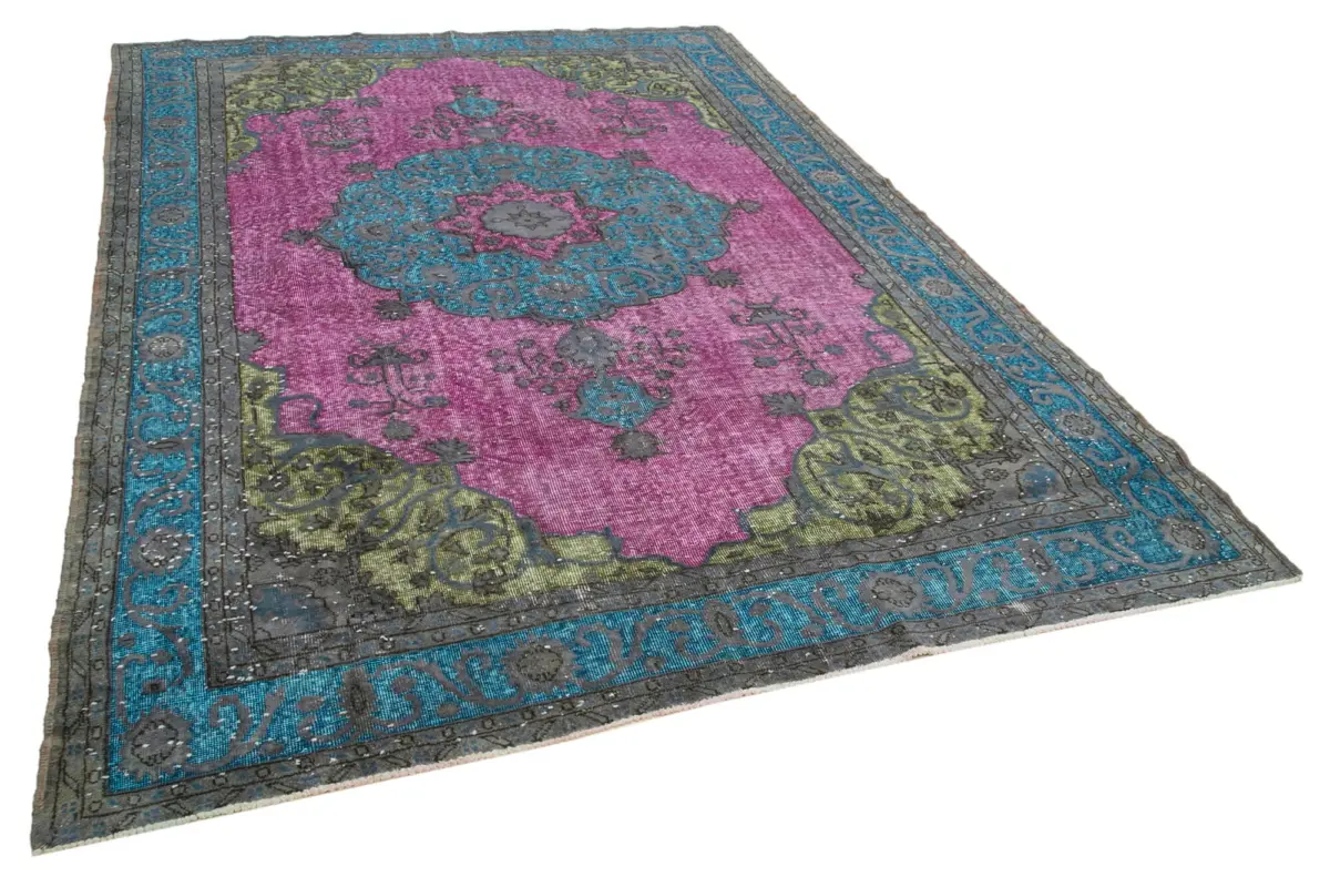 Oyma Pembe Pamuk Üzerine Yün El Dokuma Kilim-227x319 - Görsel 2