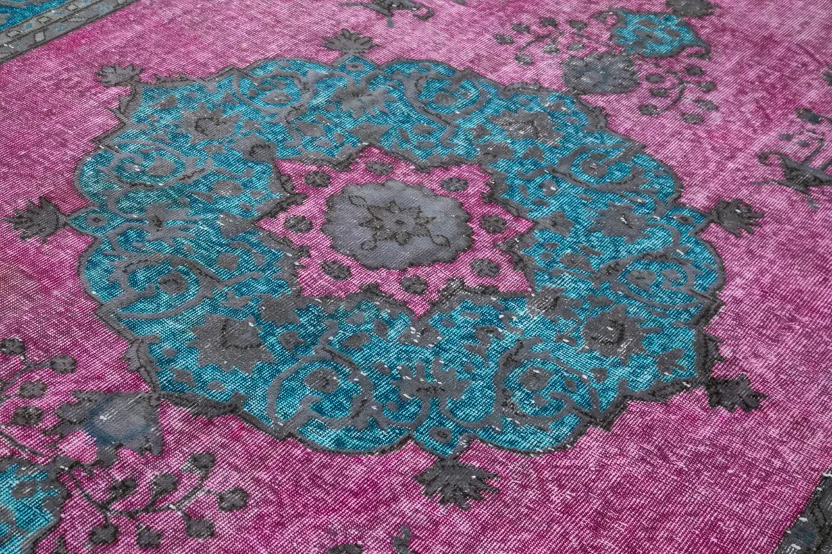 Oyma Pembe Pamuk Üzerine Yün El Dokuma Kilim-227x319 - Görsel 5