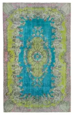Oyma Multi Pamuk Üzerine Yün El Dokuma Kilim-172x276