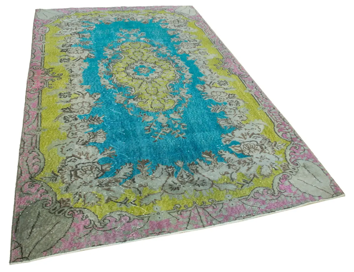 Oyma Multi Pamuk Üzerine Yün El Dokuma Kilim-172x276 - Görsel 2