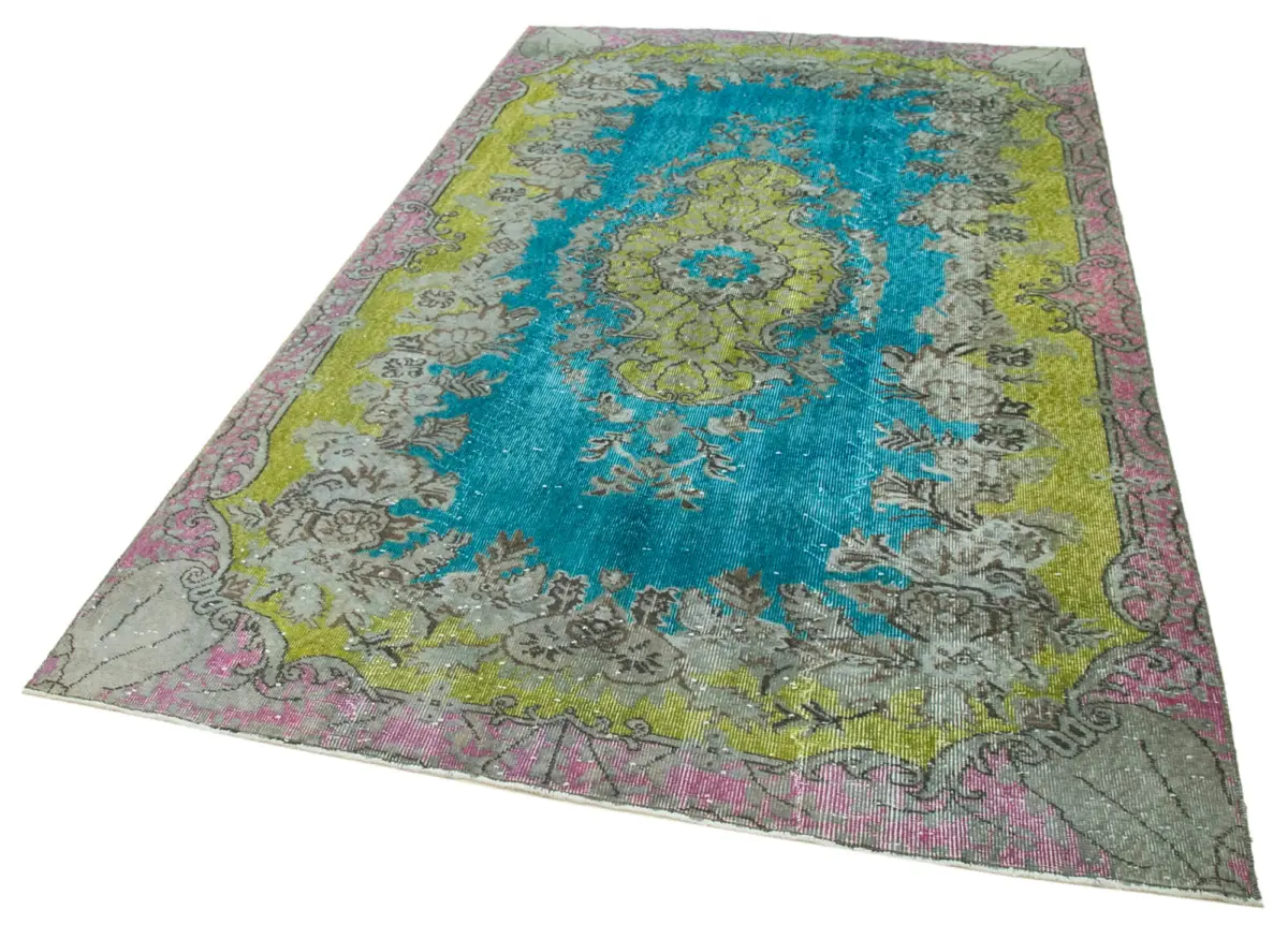 Oyma Multi Pamuk Üzerine Yün El Dokuma Kilim-172x276 - Görsel 3