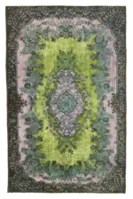 Oyma Kahverengi Pamuk Üzerine Yün El Dokuma Kilim-172x268